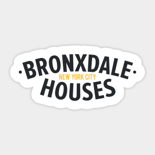 New York Bronx - New York Bronx Schriftzug - Bronx Logo - Bronxdale Houses Sticker